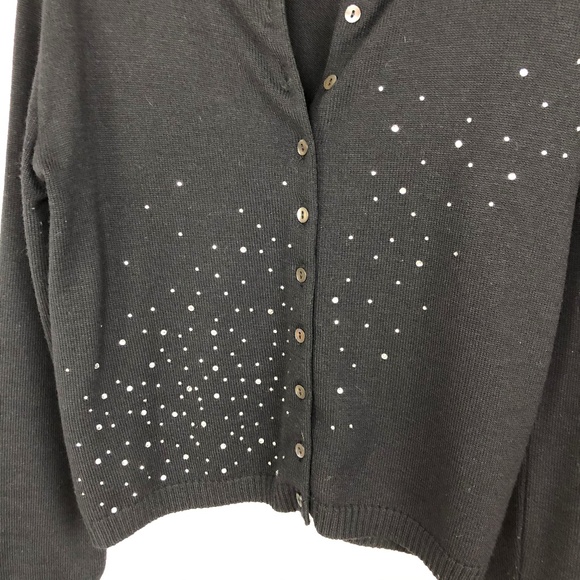 Moschino Jeans Black Sparkle Sweater Size 8 - Picture 3 of 6